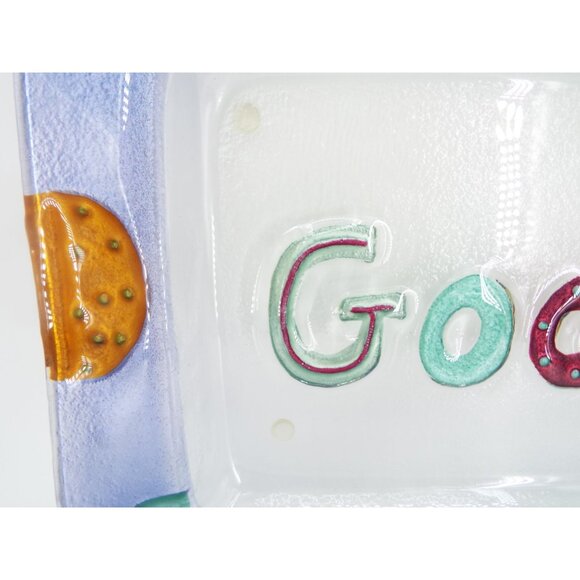 Lori Siebert by Silvestri Goodies Art Glass Serving Platter Tray - Picture 4 of 12